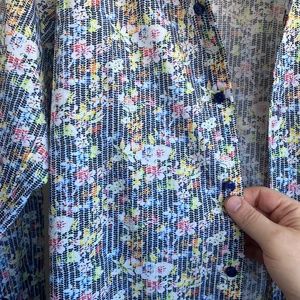 NEW Jared Lang - floral button down